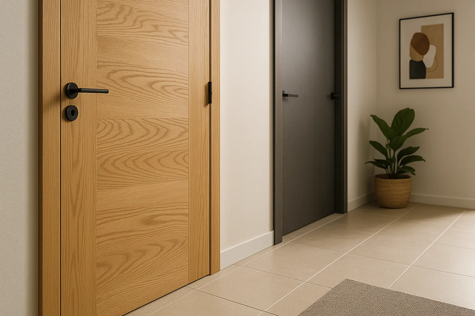 Bois massif, MDF, aggloméré… quelle matière pour votre porte intérieure ?