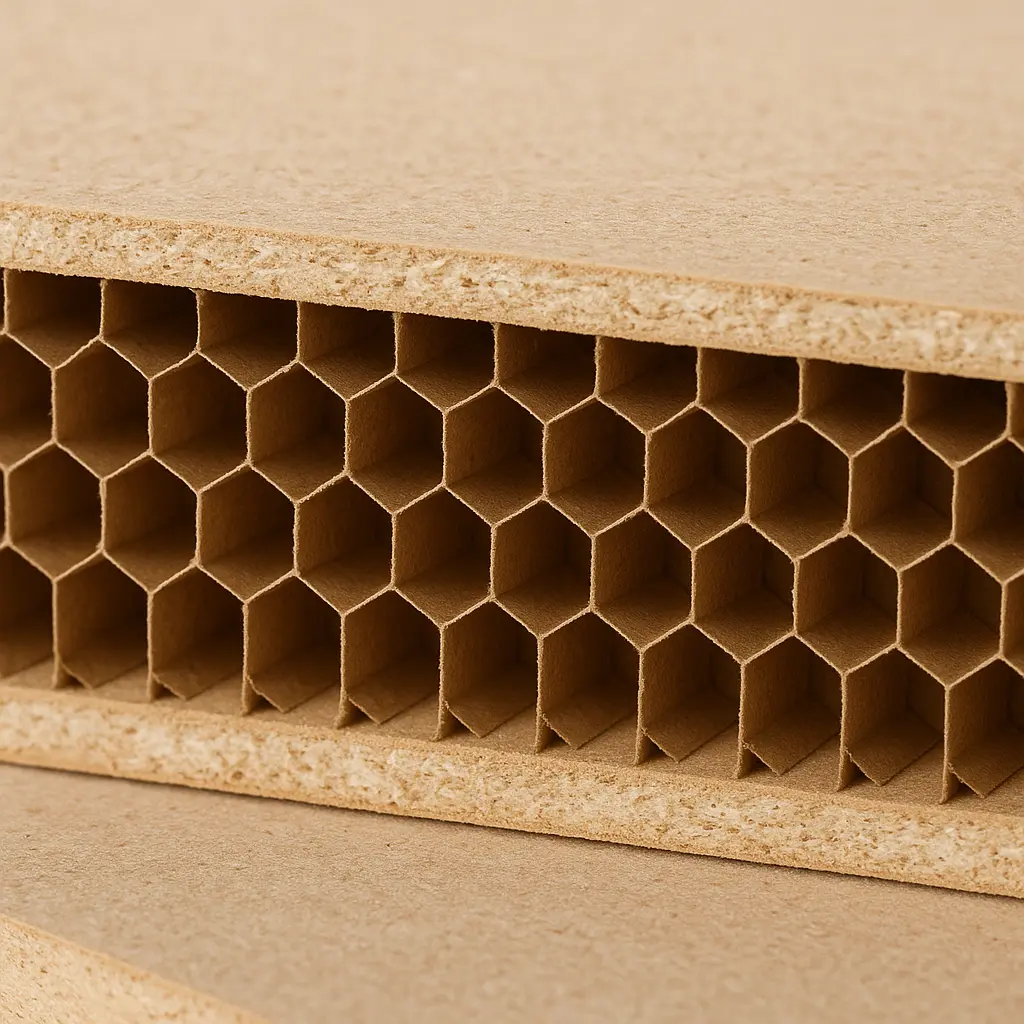 Âme alvéolaire : une structure légère pour des portes accessibles