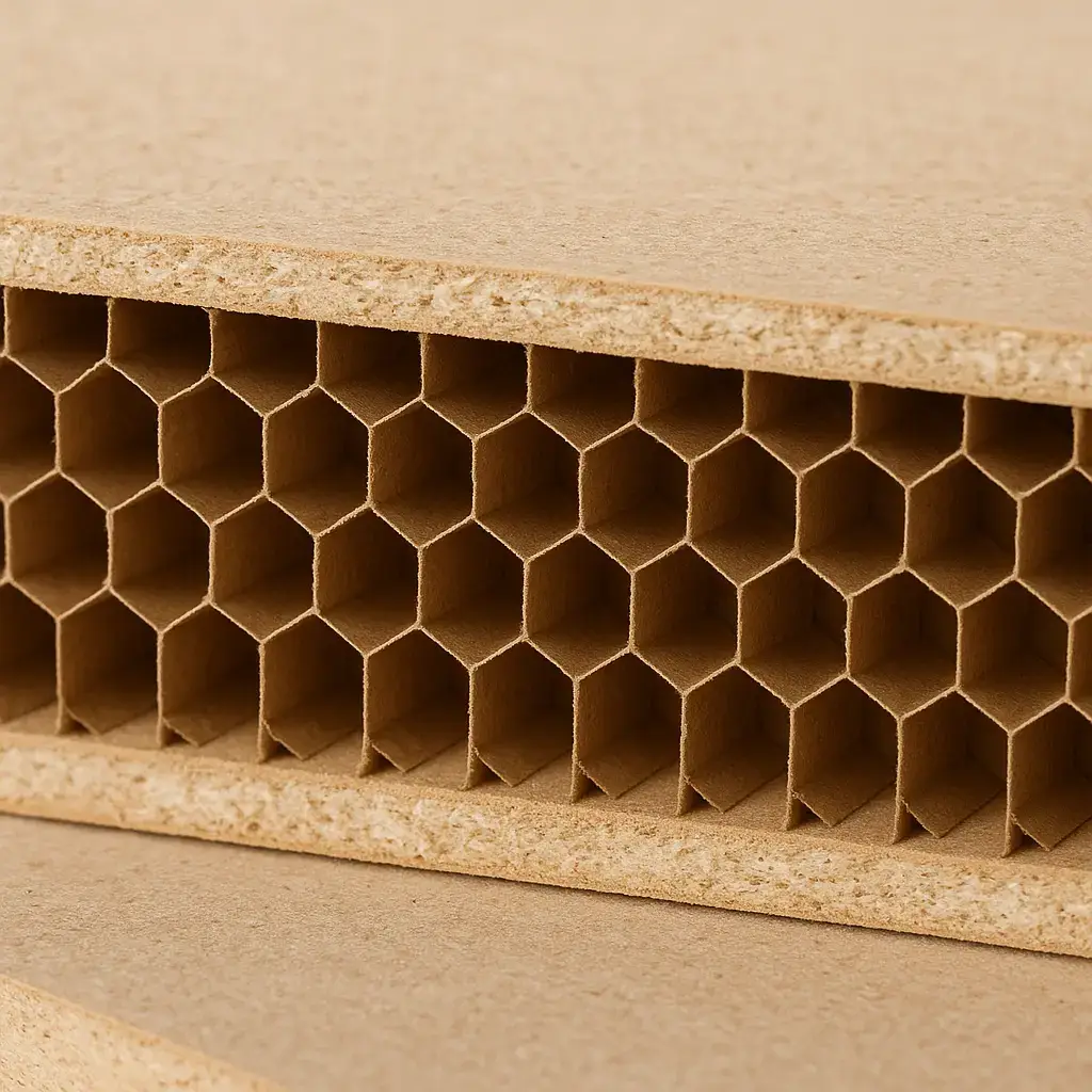 L’âme alvéolaire est une solution bien connue dans la fabrication des portes intérieures.